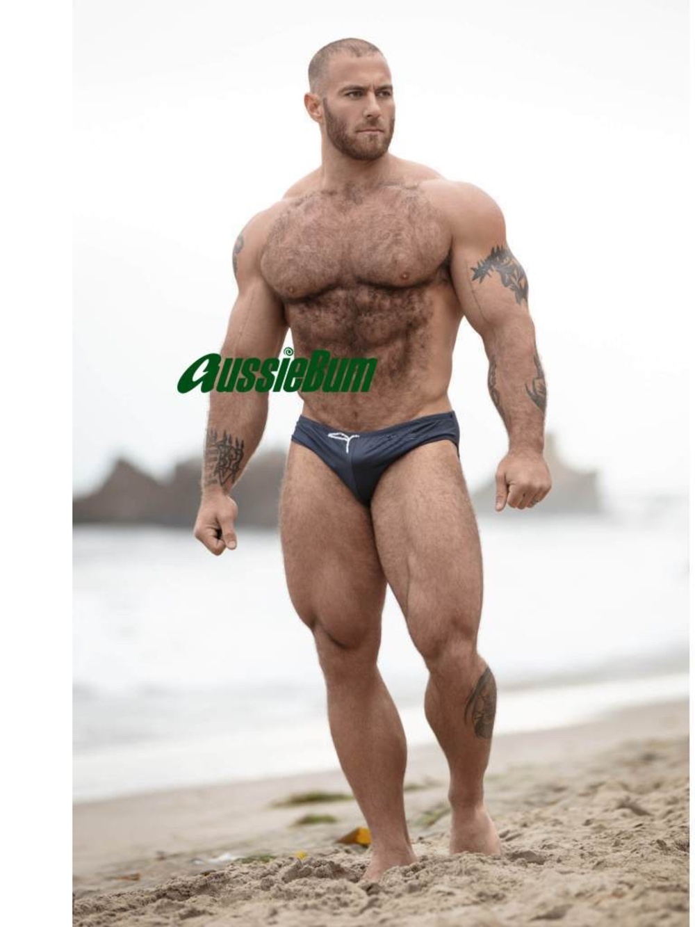 Aussiebum Swimsuit Medium Gently worn Nylon/spandex no fabric tag